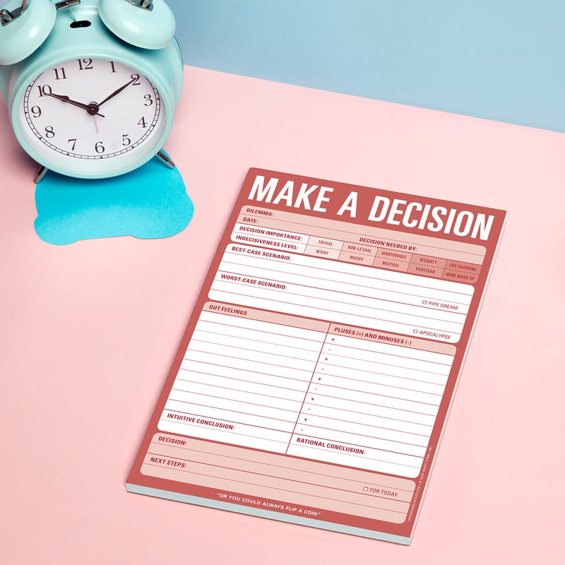 Knock Knock Make A Decision Checklist Note Pad, 6 x 9-Inches - Image 4
